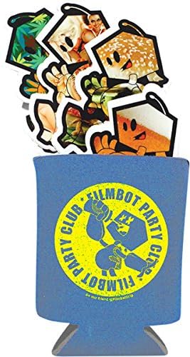 Filmbot Light Blue Koozie - Includes 4 Pack of Stickers