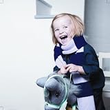 from MillaMia Knitting Kit Gift Set MillaMia Glad Oversized Scarf MillaMia in Extrafine Merino Wool Colours: Grass and Midnight