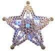 7.5" LED Lighted Color Changing Beaded Star Christmas Tree Topper - Multi Lights
