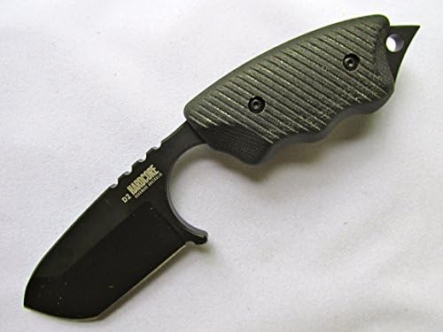 Hardcore Hardware Australia LFK-07 BGB Fixed Blade Tactical Knife Black Teflon Finish Black G10 Handle Black Kydex Sheath