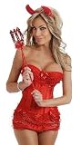 Daisy Corsets 4 PC Sexy Devil Costume
