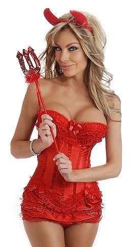 Daisy Corsets 4 PC Sexy Devil Costume