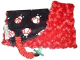 Sweet Ruby Lady Bug Pacifier Blanket