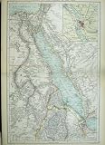 ATLAS EGYPT VALLEY NILE MAP RED SEA CAIRO SOUDAN ARABIA