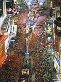High Angle View of Crowd on the Street Celebrating New Year's Eve, Times Square, Manhattan Photographic Poster Print, 12x16