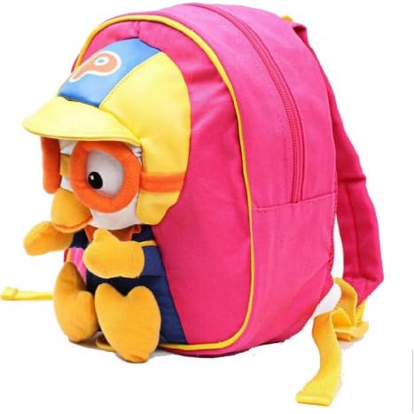 KAMAY'S Animation Little Penguin 3D Face Backpack for Toddler Kids-Pink