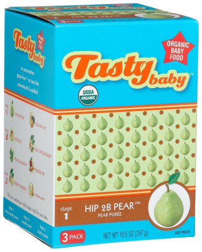 Tastybaby Hip 2 B Pear, 10.5-Ounce Boxes (Pack of 6)