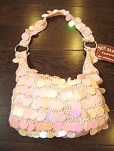 Sparkles Thread & FABRIC HANDBAG PURSE Hobo BAG 9