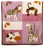 CoCalo Baby Soft & Cozy Blanket - Jacana-Brown,Pink,Purple