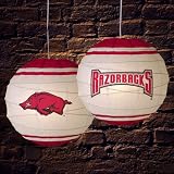 Arkansas Razorbacks Rice Paper 18 Lamp