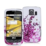 Electromaster(TM) Brand - White Pink Spring Flower Design Crystal Hard Skin ....