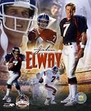 John Elway Denver Broncos 8x10 Photo (2004 Limited Edition PF Gold Collage)