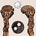 Pearls and Crystal Flower Wedding Bridal Hair Pins Clips Bridesmaid Jewelry for women (20 Pcs)