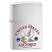 Zippo Lighter US Air Force, Brushed Chrome