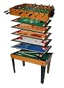 Dema Tischfu&szlig;ball Multigame 13 in 1, schwarz/braun