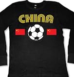 China Flags International Soccer Thermal Shirt, Chinese National Pride Men’s Thermal Shirt