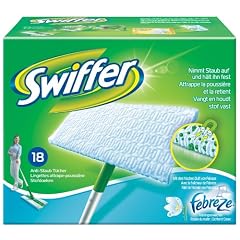 Swiffer Trocken Wischt�cher Nachf�llpackung 18 T�cher mit Febrezeduft, 2er Pack (2 x 18 St�ck)