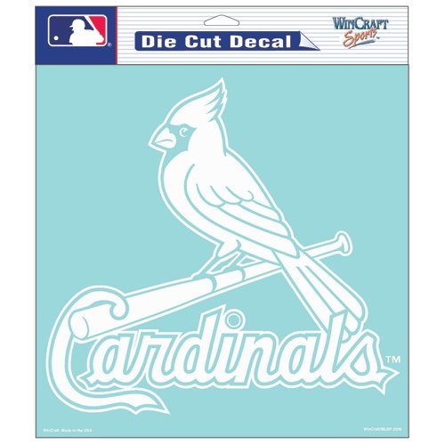 St Louis Cardinals MLB Vinyl Die Cut Window Decal Auto Car Logo White Sticker 8x8 Sticker Baseball Licensed Team Logo