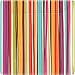Amscan Disposable Square Dessert Plates in Stylish Stripes Print (8 Pack), 7 x 7, Multicolor