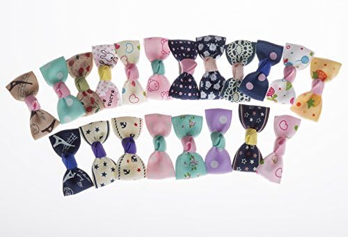 Zbaby 20pcs Baby Girls Cute 2" Hair Bows Clips Boutique Alligator Clip Grosgrain Ribbon Headbands Bowknots Pin (CCL-1)