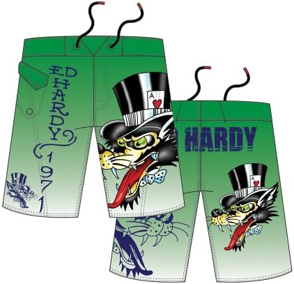 Ed Hardy Toddlers Board Shorts - Green