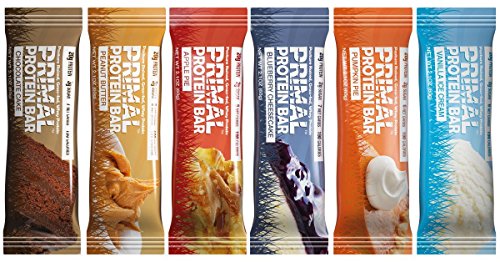 Primal Protein Bar (Variety) (190 Cal / 20g Grass-Fed Whey Protein) (6 Flavors) 12 Bars (From 5 Net Carbs)