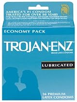 Trojan-Enz Latex Condoms, Lubricated