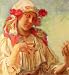 Clear Acrylic Keyring Key Ring Schlüsselanhänger Art Mucha Alphonse Maria Young Girl In A Moravian