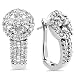 14K WG 1.50 Carat Round & Baguette Diamond Earrings