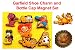Set of 6 Garfield and Odie Shoe Charms, Shoe Snap on Decorations, Charms, Buttons, Widgets, for Clogs, Crocs, Bracelets and Unique Garfield Bottle Cap Magnet