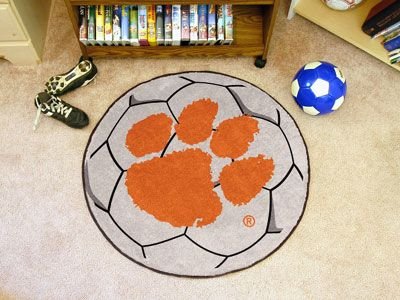 Buy Clemson Tigers NCAA Soccer Ball Round Floor Mat (29) by Fan Mats