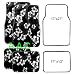 A Set of 4 Universal Fit Hawaii Hibiscus Carpet Floor Mats for Cars / Truck - Charcoal Black