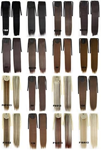Long straight 22" 80g Clip In Hair Extension Ponytail#4-dark brown/medium dark brown/chocolate brown?