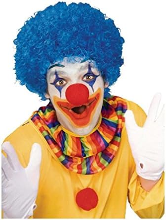 Popcandy Blue Afro Clown Wig