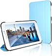 Tab 3 7 Case, JETech&reg; Gold Slim-Fit Smart Case Cover for Samsung Galaxy Tab 3 7.0 inch Tablet (Blue)