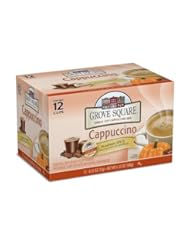 Grove Square Cappuccino, Pumpkin Spice, 12-Count Single Serve Cup for Keurig K-Cup Brewers