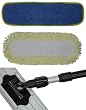 CleanAide Heavy Duty Microfiber Mop Kit (2 Pads, 18 In. Border, Yellow)