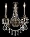 Parisian Iron and Crystal Two Light Wall Sconce