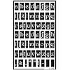 Over 'N Over Reusable Glass Etching Stencils 5" x 8" 1/Pkg-Lowercase