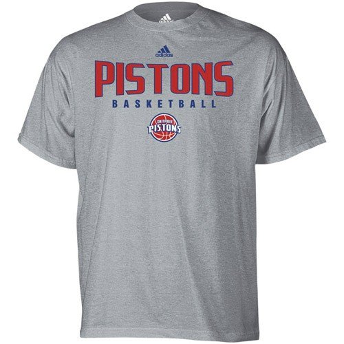 Detroit Piston Tshirt : Adidas Detroit Pistons Ash Absolute T-Shirt