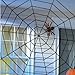 VANCHOR 5 X 5 Ft Black Giant Rope Spooky Spider Web for Halloween Party Decoration