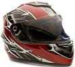 Adult Full Face Helmet Motorcycle Red XLarge