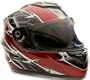 Adult Full Face Helmet Motorcycle Red