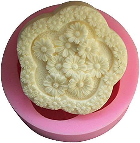 Lingmoldshop Beautiful Daisy Craft Art Silicone Soap mold DIY Candy mould Craft Molds Handmade Candle molds