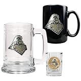 Purdue Boilermakers 15oz Tankard, 15oz Ceramic Mug & 2oz Shot Glass Set - Primary Logo NCAA College Athletics
