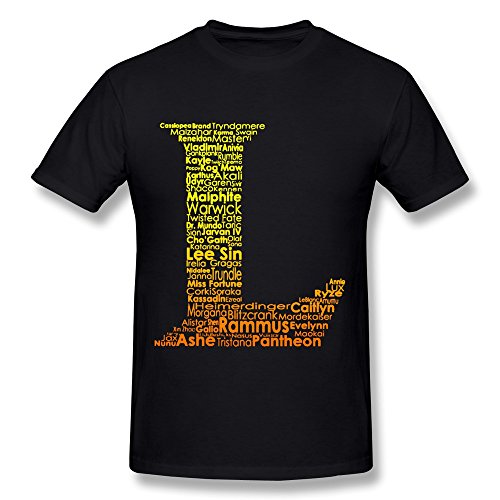 HTAD Men's League Of Legends Champion 2015 T-shirt Black Size M