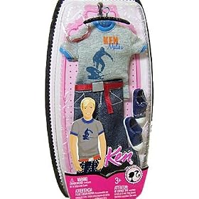 Ken Fashion Clothing Printed T-shirt and Jeans Surf Theme by Barbie