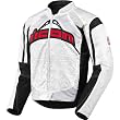 Icon Contra Redeemer Men's Textile On-Road Racing Motorcycle Jacket - White