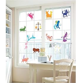 Reusable Easy Wall Applique Stickers Complete Zodiac Signs Reusable Easy Wall Applique Stickers - Complete Zodiac Signs