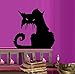 Scary Cat # 2 ~ Halloween: Wall OR Window Decal, 13